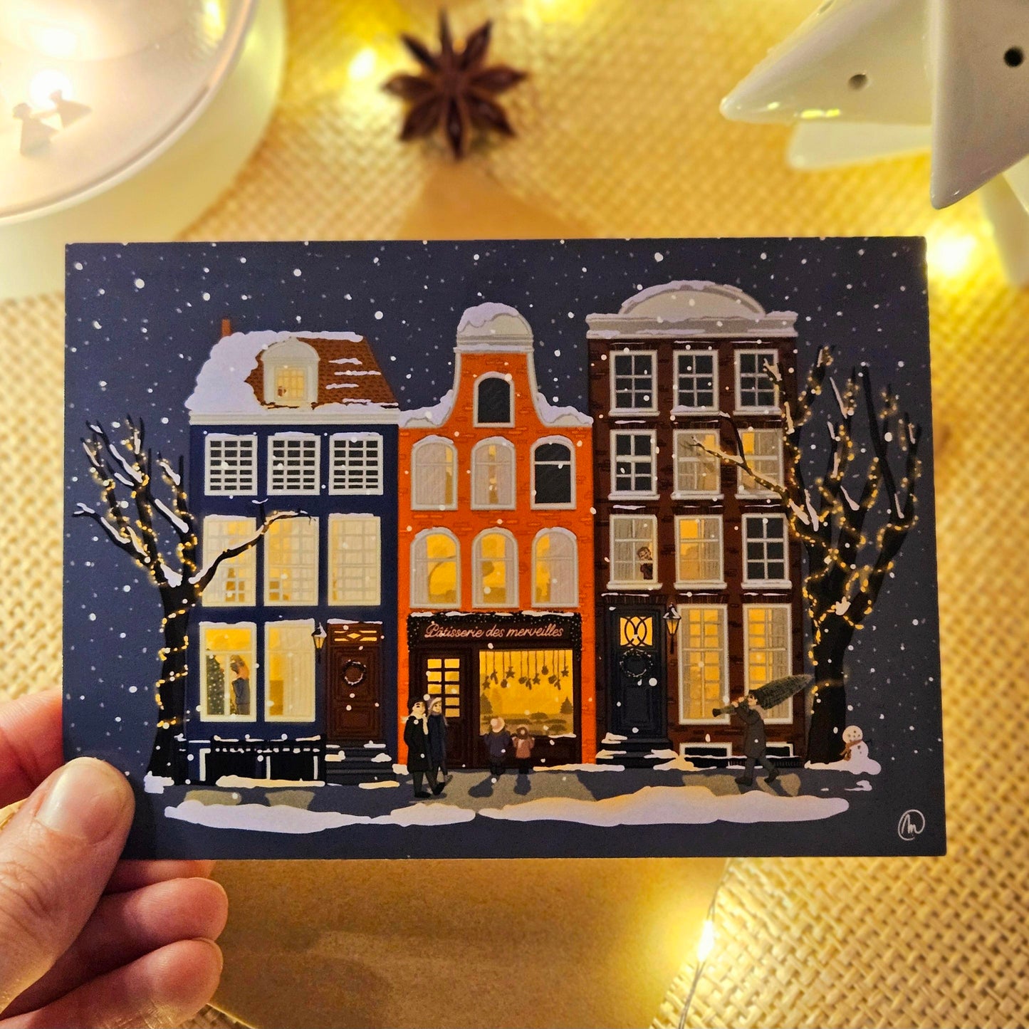 Carte de Noël « Préparatifs de Noël »