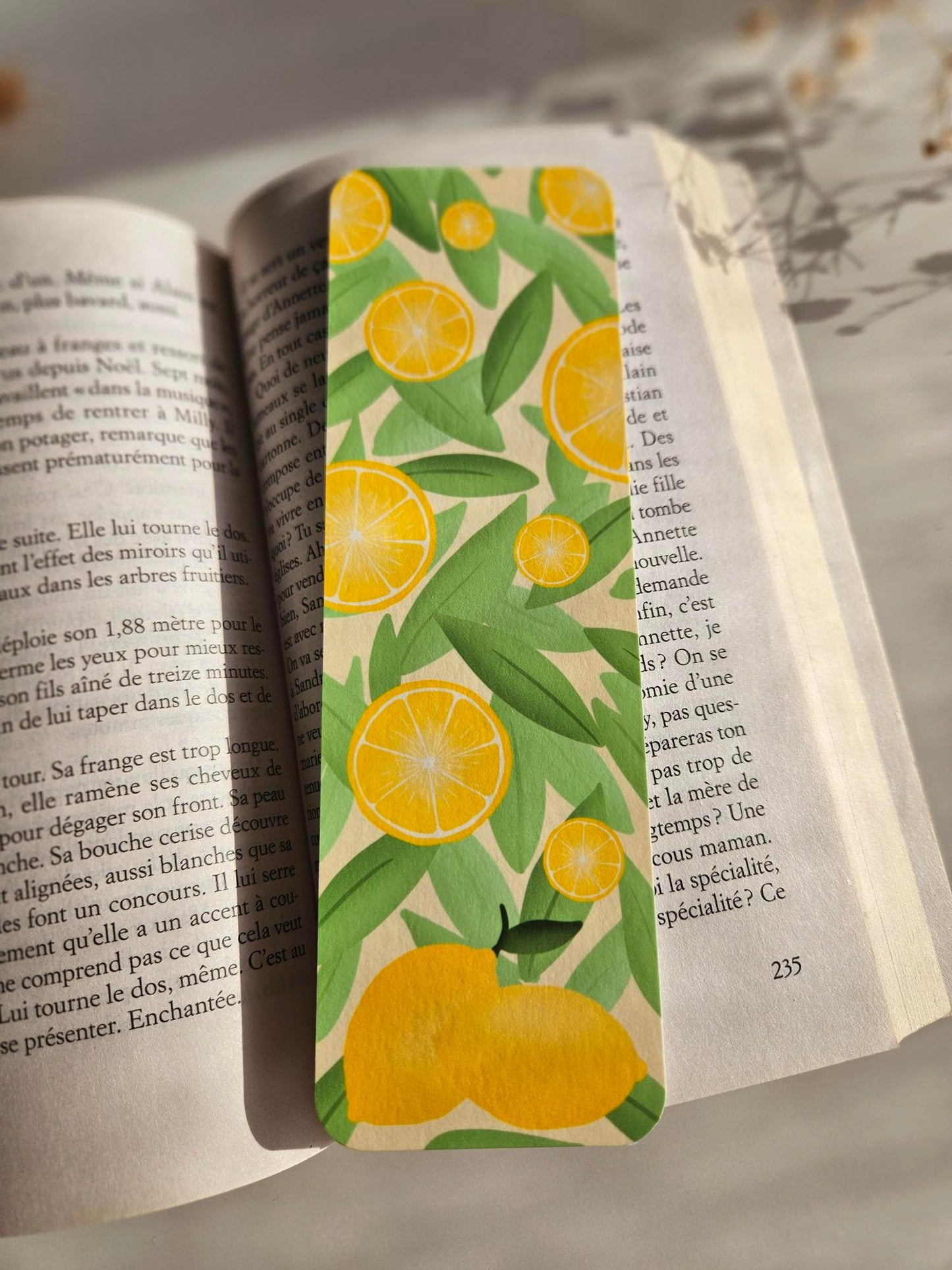 Marque-page « Passion citron »