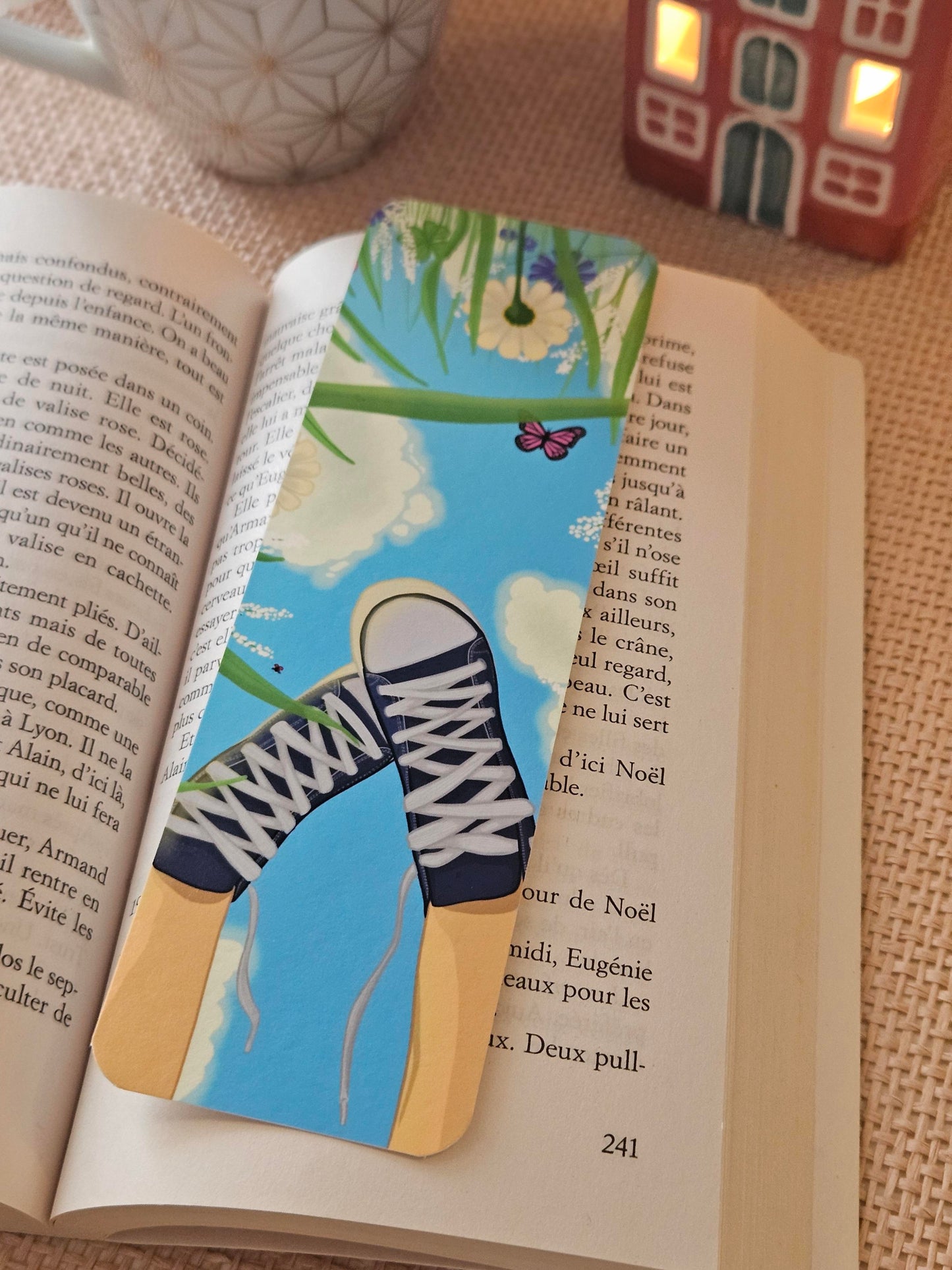 Marque-page « Les pieds dans les nuages »