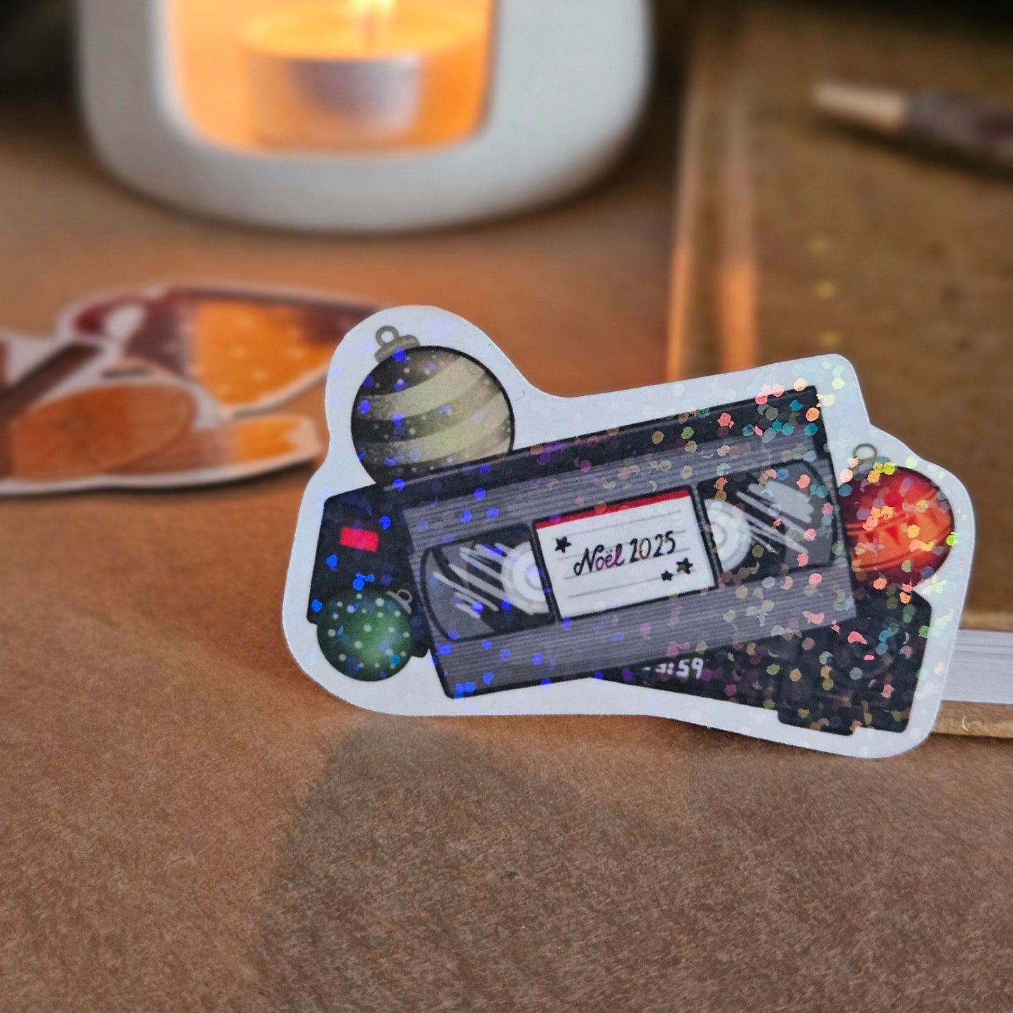 Sticker « Noël en cassette »