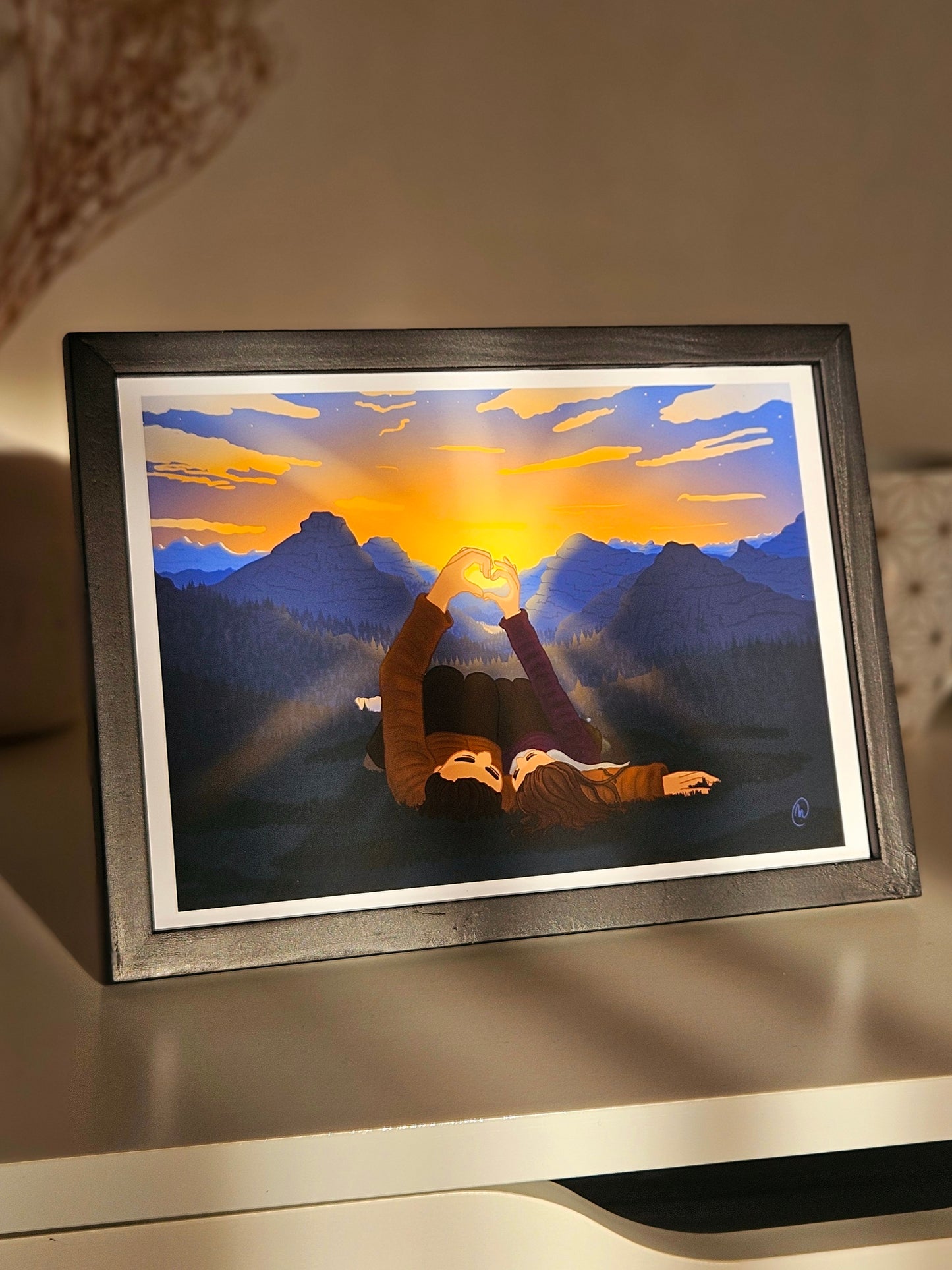 Affiche A5 « Les amoureux de la montagne »