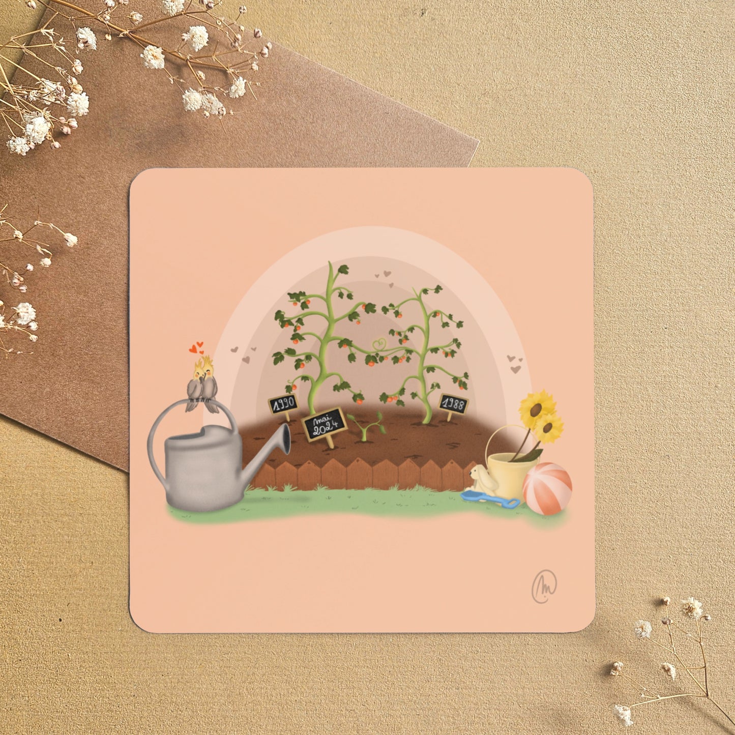 Carte « Le potager » Annonce naissance