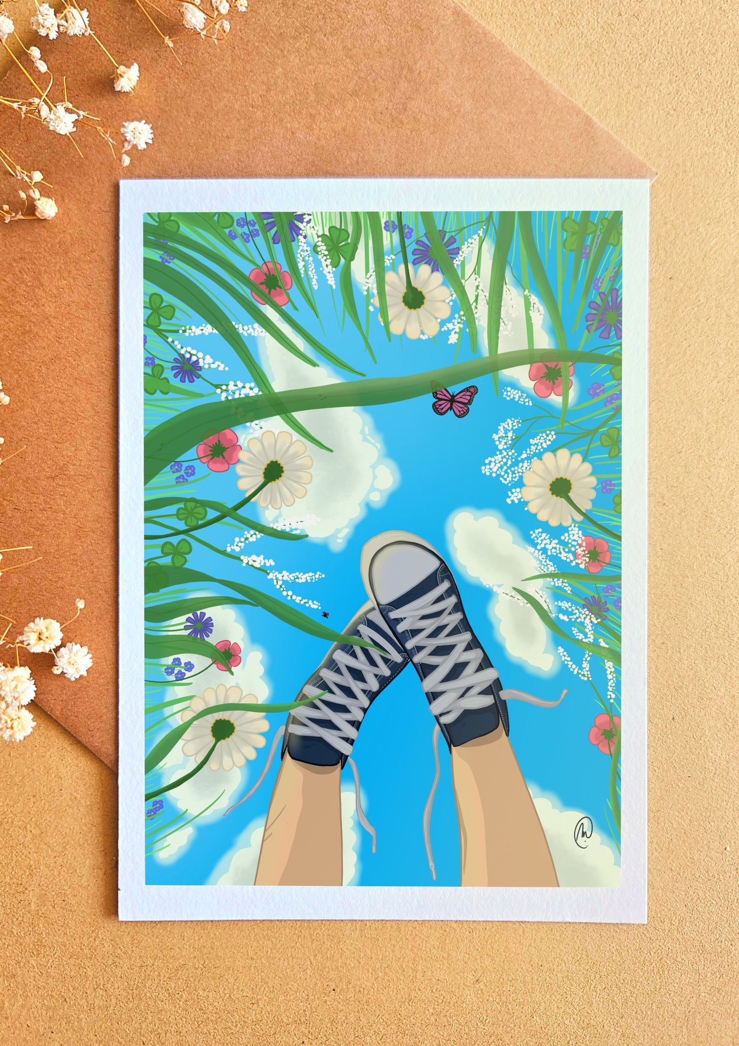 Carte « Les pieds dans les nuages »
