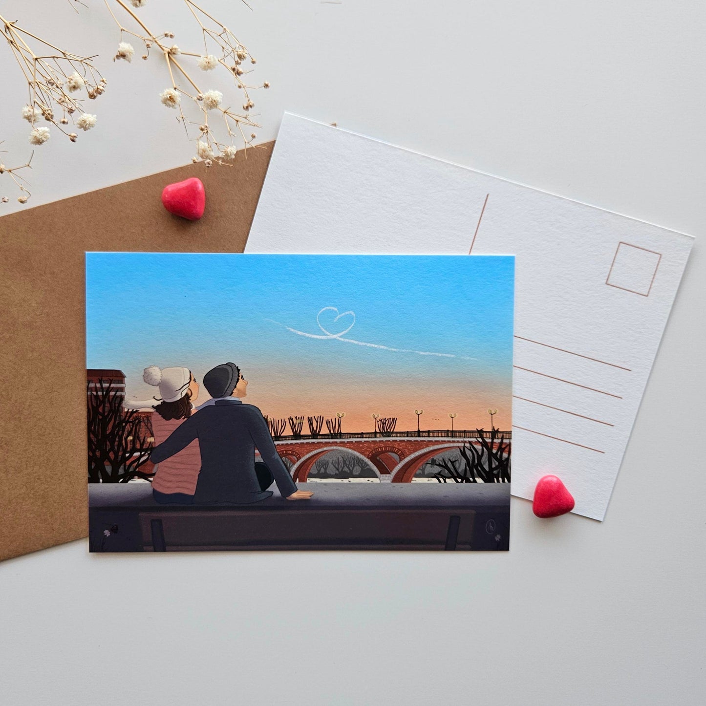 Carte « Les amoureux rêveurs »