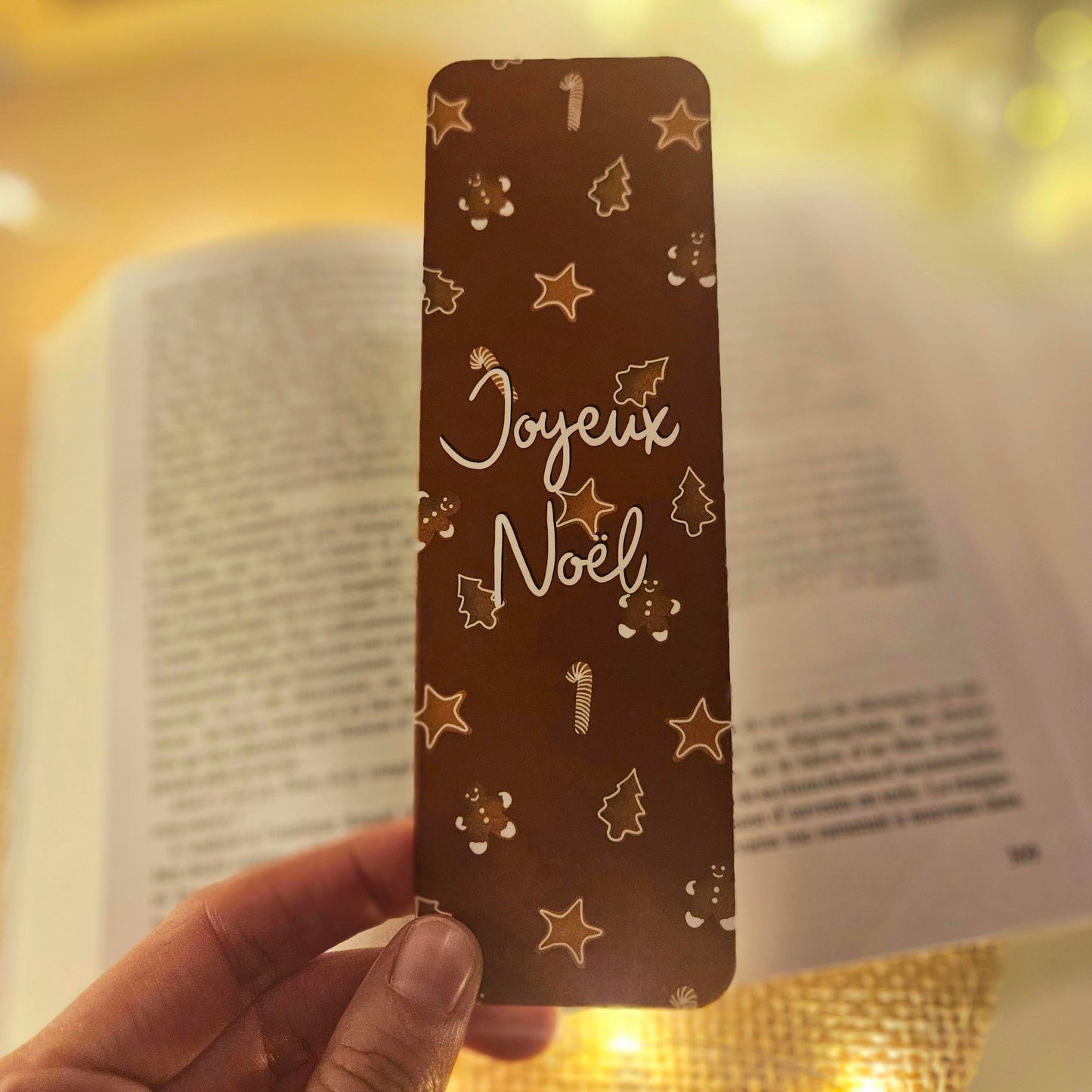 Marque page représentant des sablés de Noël