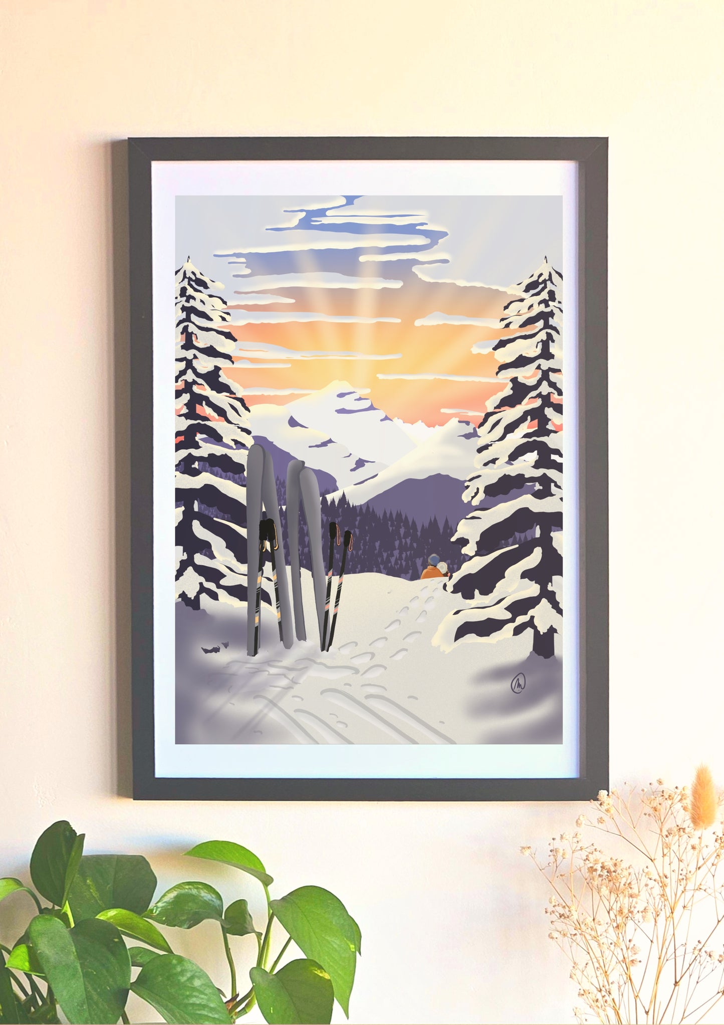 Affiche Une balade enneigée