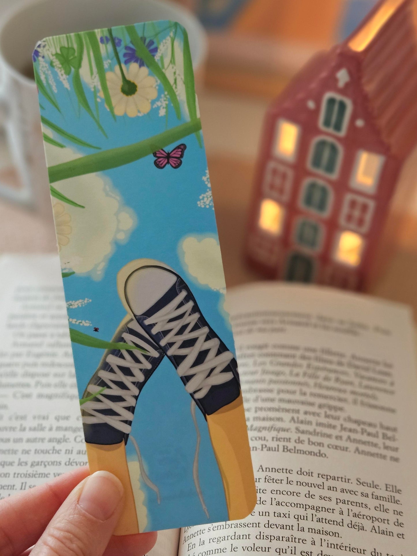 Marque-page « Les pieds dans les nuages »