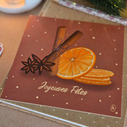 Carte de Noël « Les épices de Noël »