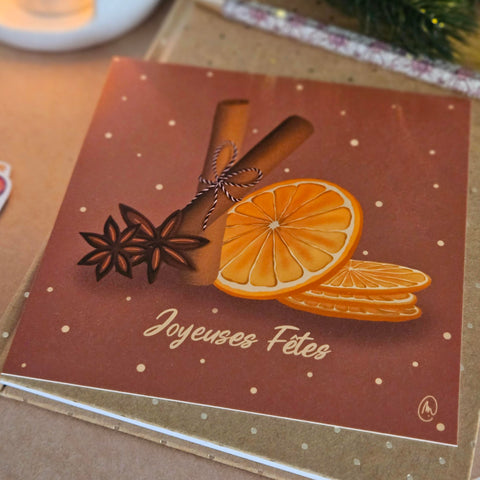 Carte de Noël « Les épices de Noël »