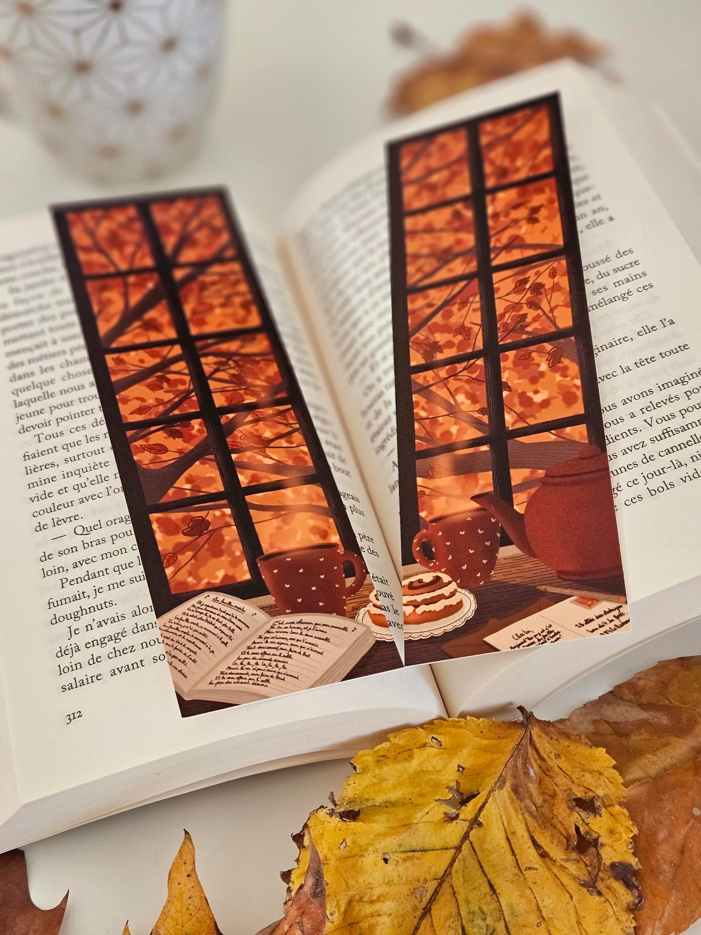 Marque-pages « Les feuilles mortes »