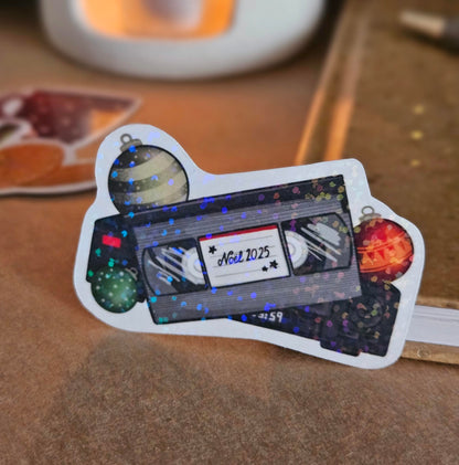 Sticker « Noël en cassette »