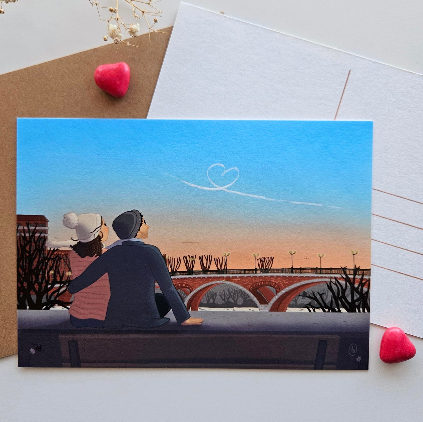 Carte « Les amoureux rêveurs »