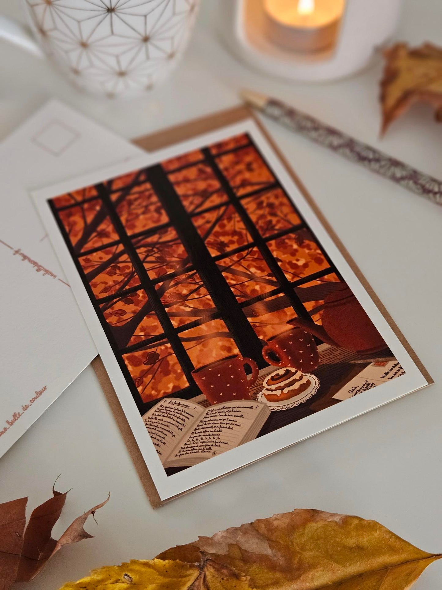 Carte « Les feuilles mortes »