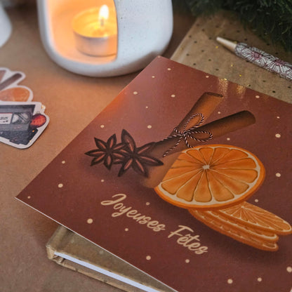 Carte de Noël « Les épices de Noël »