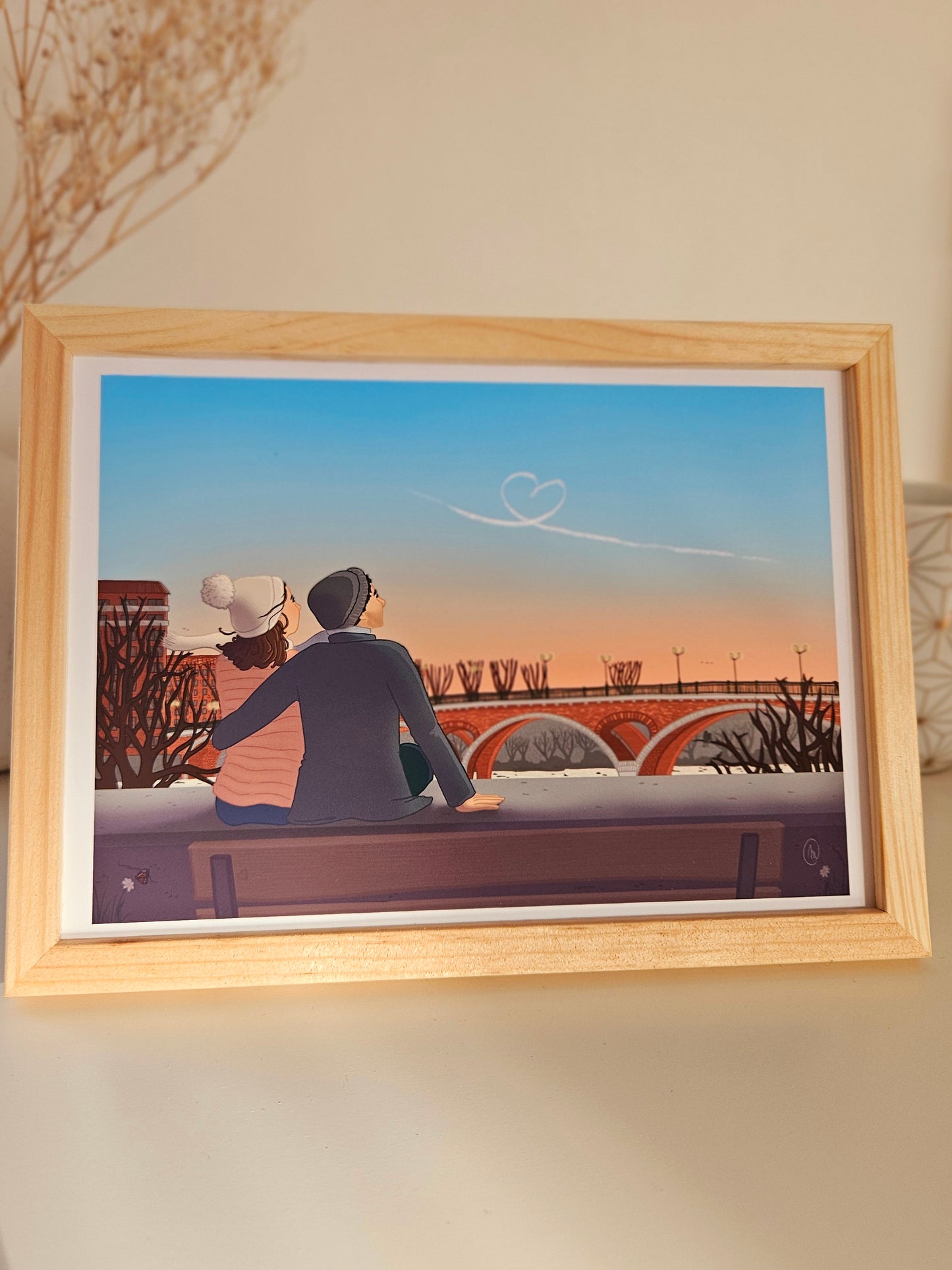 Affiche A5 « Les amoureux rêveur »