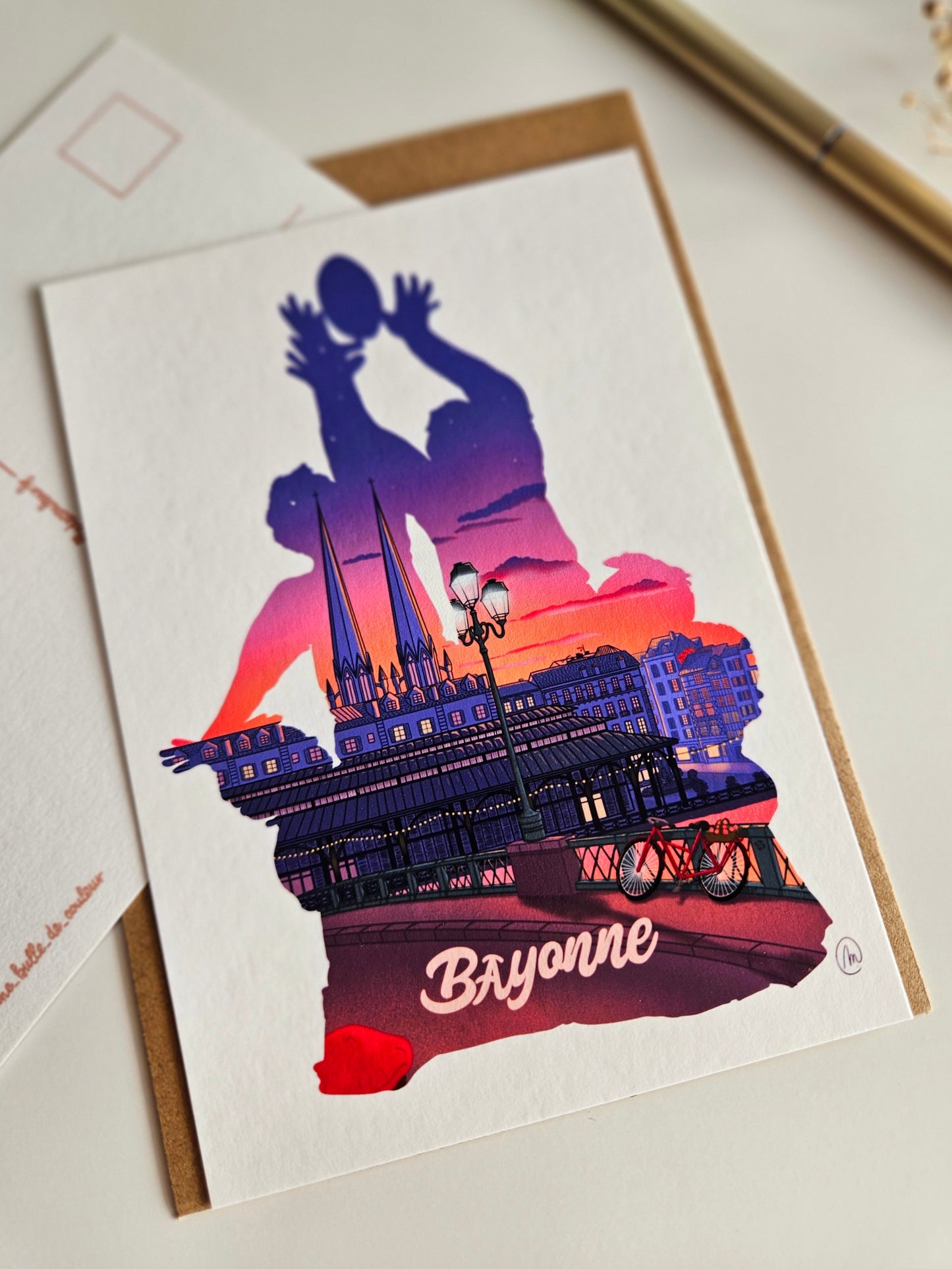 Carte « Rugby Bayonne »
