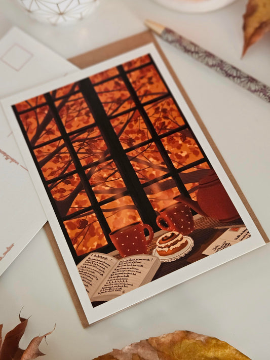 Carte « Les feuilles mortes »