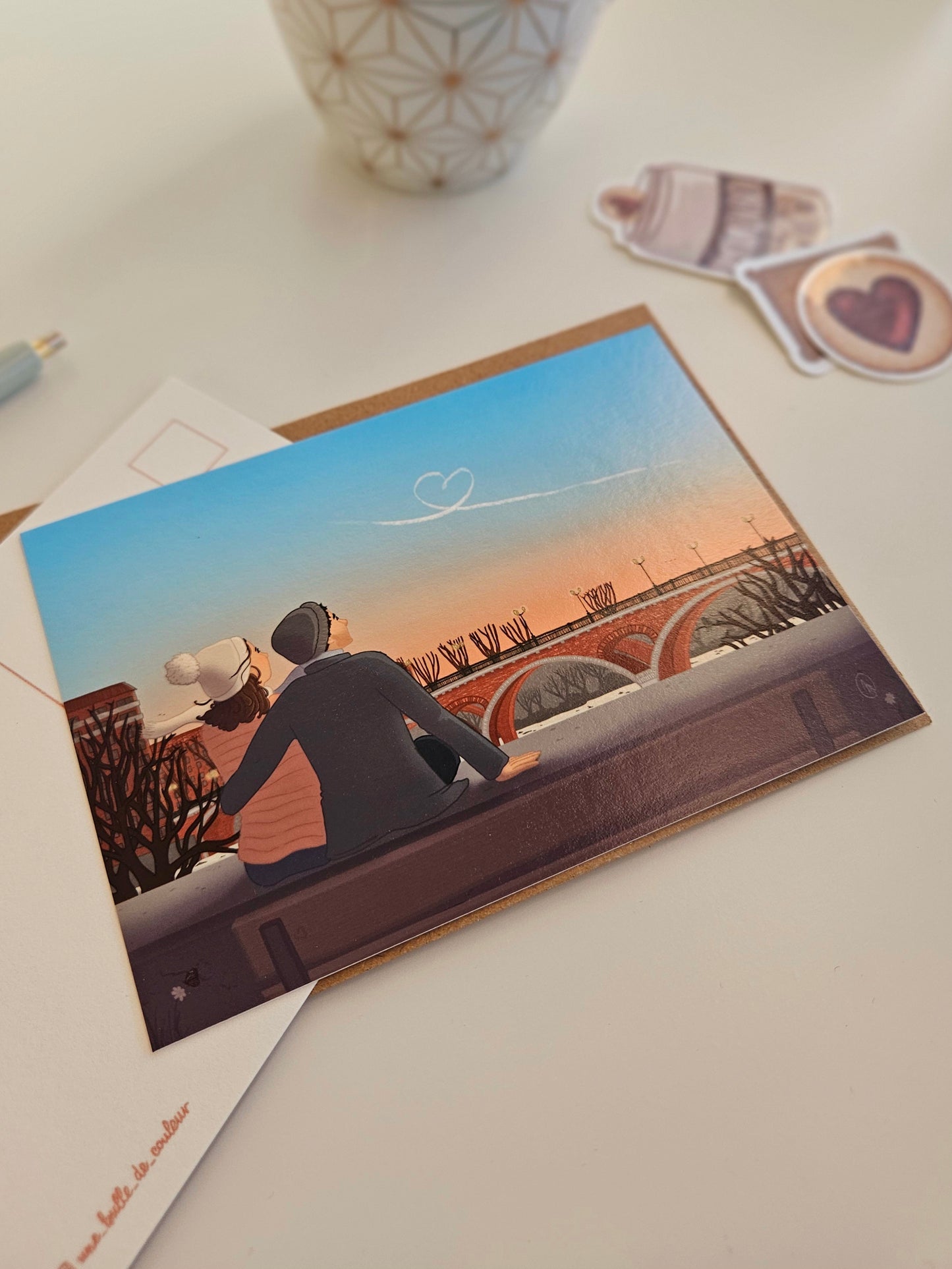 Carte « Les amoureux rêveurs »