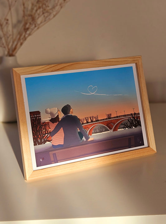 Affiche A5 « Les amoureux rêveur »