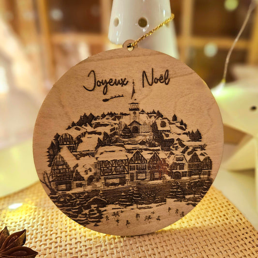 Boule de Noël « Village enneigé »