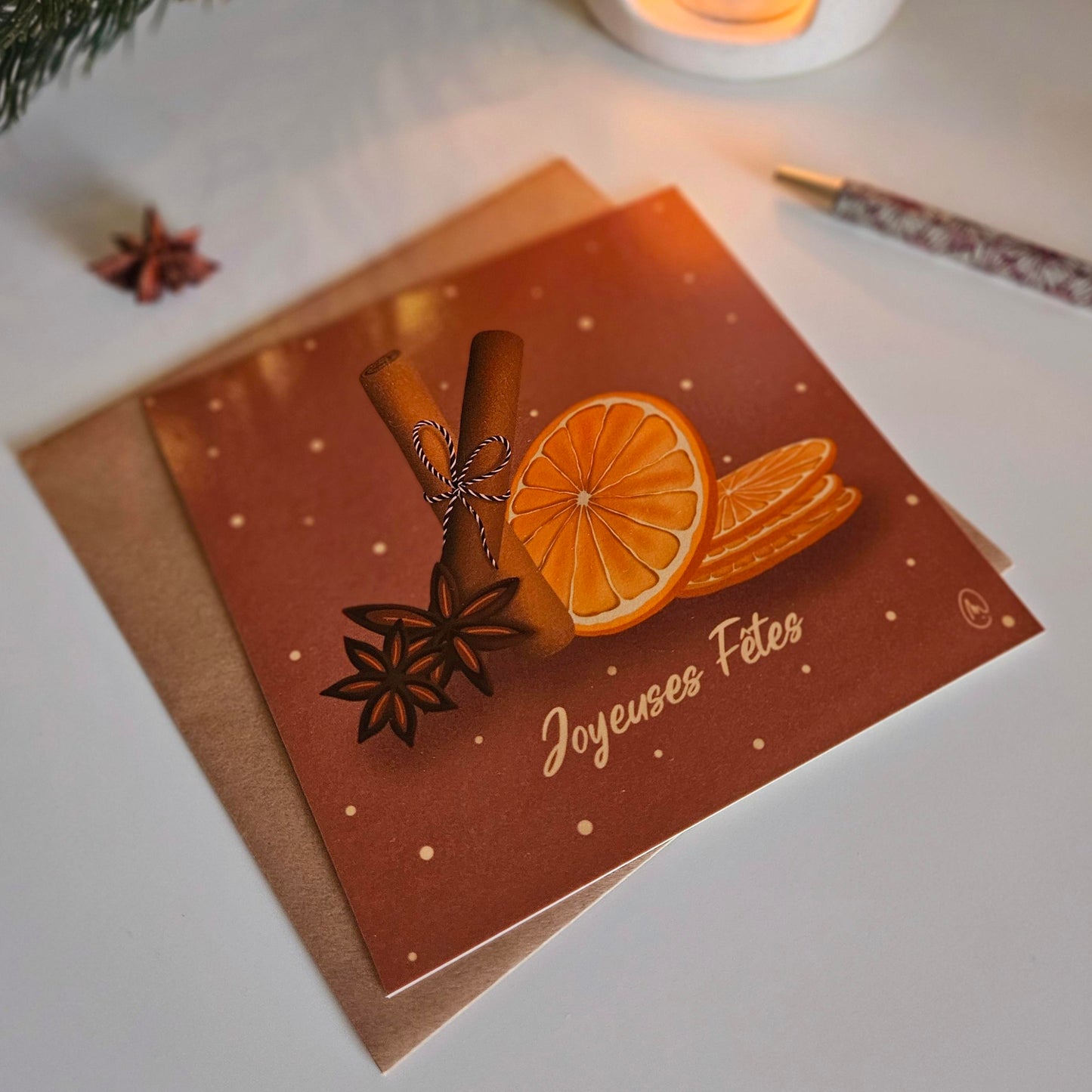 Carte de Noël « Les épices de Noël »