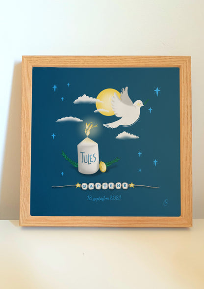 Affiche L’envol de la colombe - Baptême