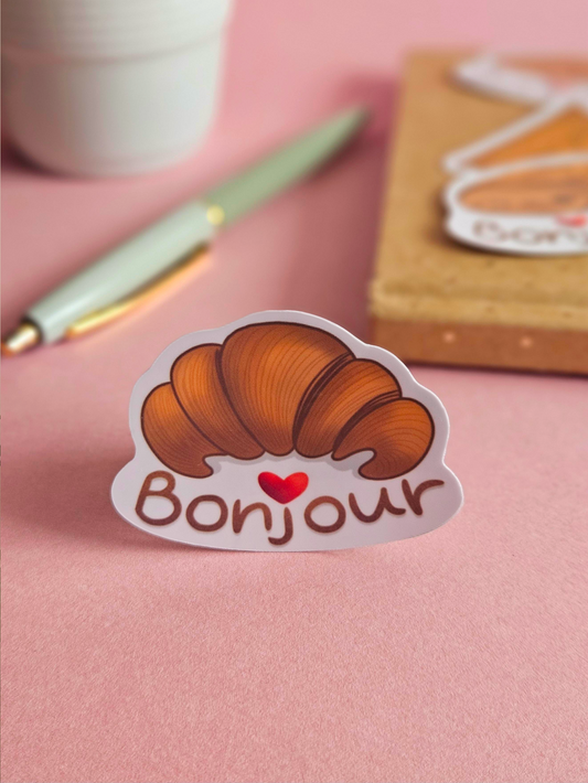 Sticker « Bonjour Croissant »